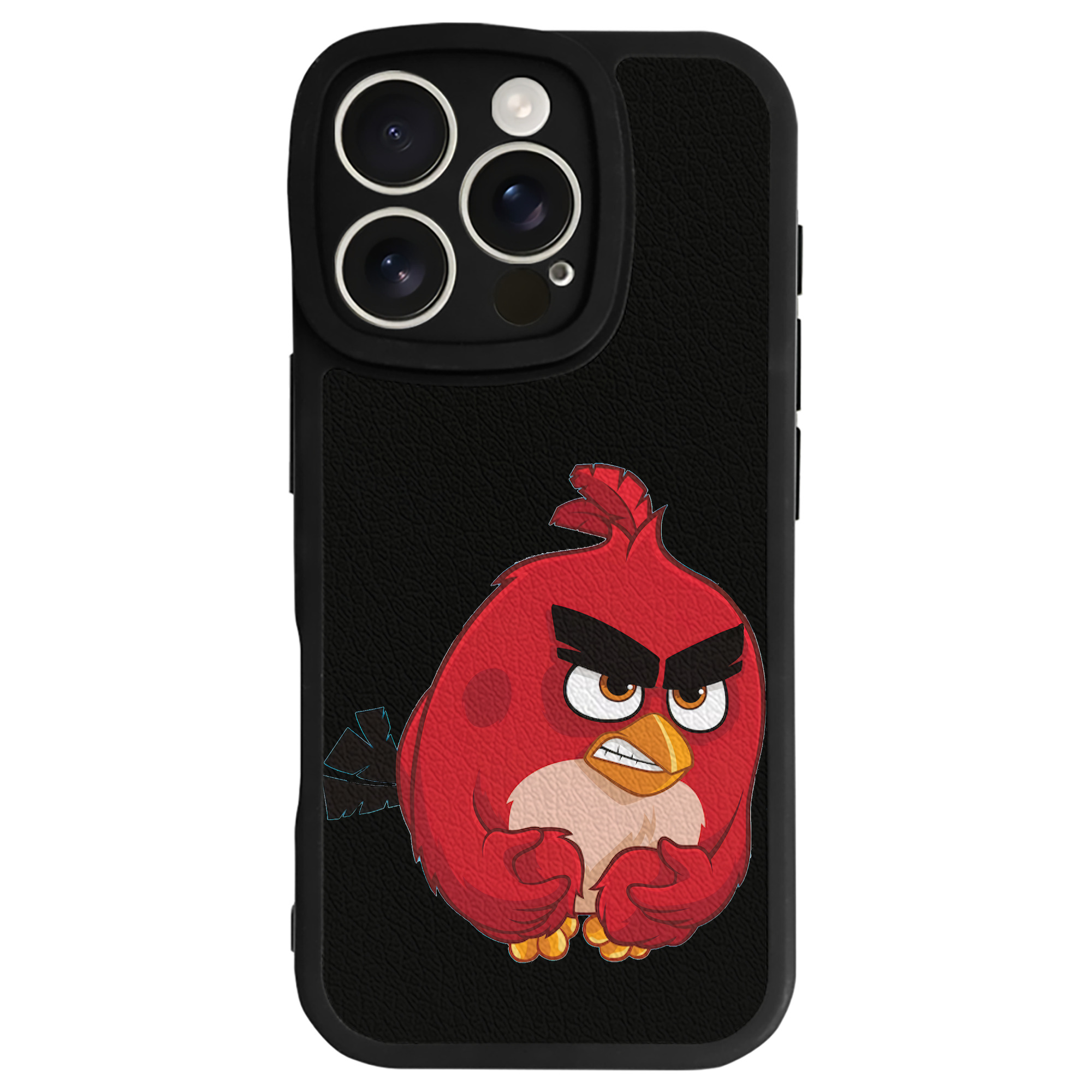 （画像用） Angry Birds アングリーバード 【iPhone 16シリーズ対応】シリコンスマホケース（レザー調） 材質：シリコン